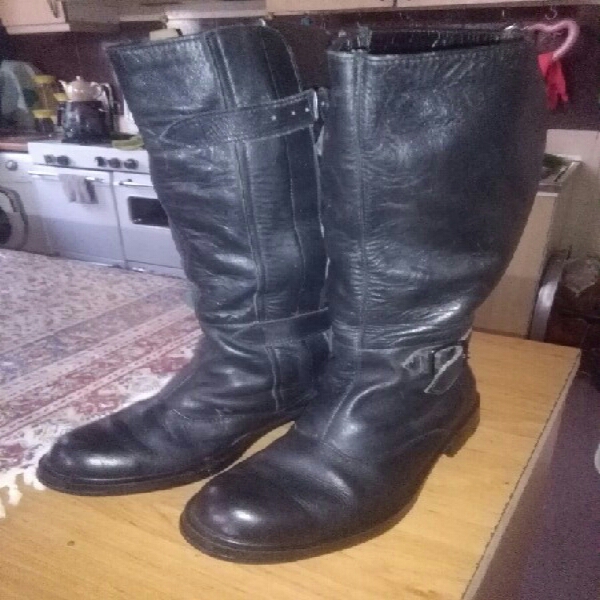 چکمه مردانه چرم اصل