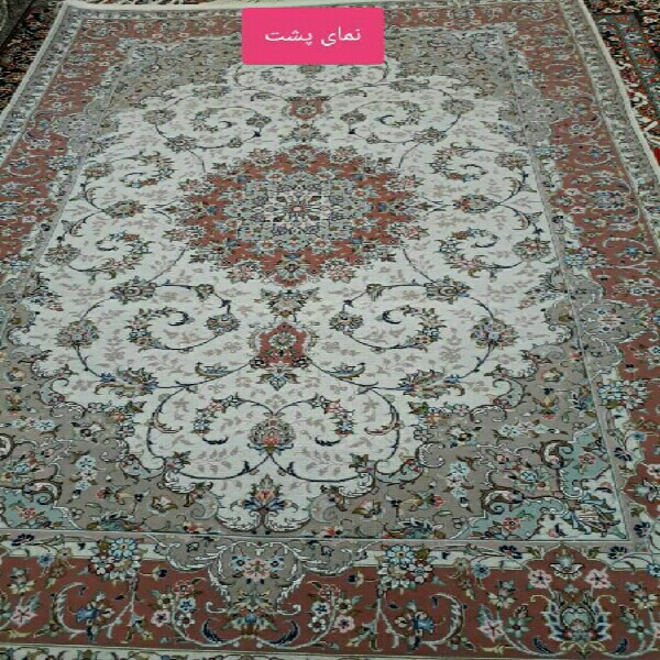 یک جفت فرش دست بافت 6 متری پشم گل ابریشم