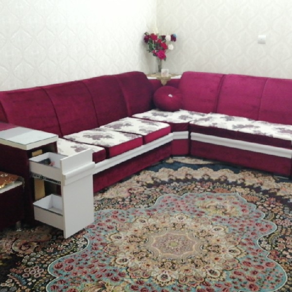 مبل ال راحتی 7نفره به رنگ عنابی