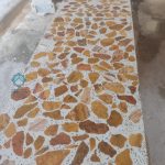 موزاییک لیمویی نمره 8 – سنگ درشت و قرمز زرد