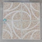 موزاییک حیاطی شمشیری سنگ الوان – رنگ عسلی