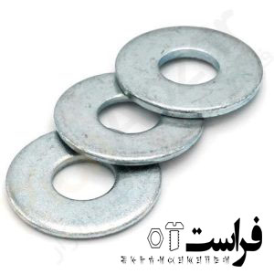 واشر آهنی سایز ۱۸ – سفید و سیاه ۲×۵۳۰×۱۸
