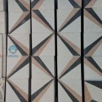 موزاییک سه بعدی شمشیری – سنگ سفید نارنجی