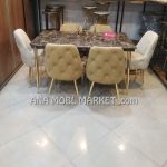 جلو مبلی پایه فلزی فورتیک طلایی طرح کوانتوم