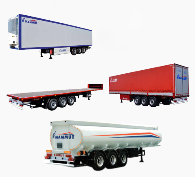 فروش انواع تریلرهای شرکت ماموت