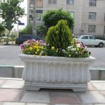 انواع گلدان های فایبرگلاس شهری و منازل