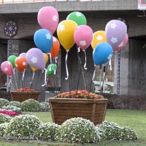 انواع گلدان های فایبرگلاس شهری و منازل