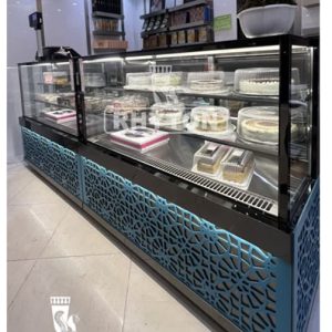 یخچال شوکیک(رطوبت ساز) نمایش دسروشیرینی با نورپردازی ریتون شاپ