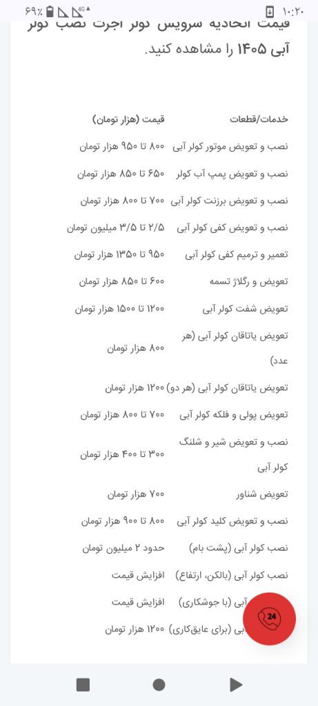 خدمات تاسیساتی نوین
