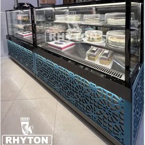 🍰یخچال شوکیک(ریتون شاپ)نمایش دسروشیرینی با نورپردازی