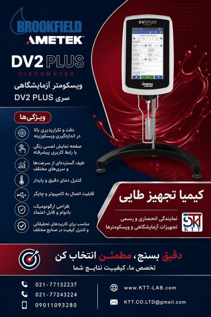 خرید دستگاه اندازهگیری ویسکوزیته دیجیتال DV PLUS Brookfield