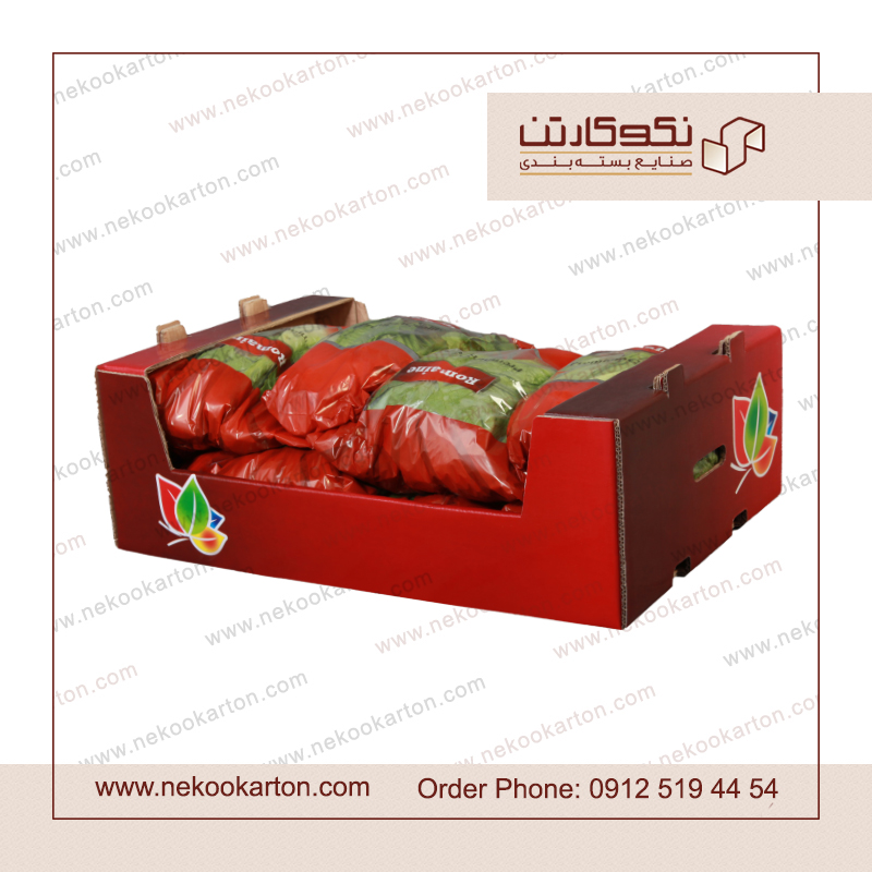 کارتن کاهو صادراتی لیبل کاهو