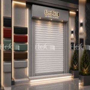 کرکره برقی درب واحد