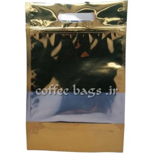 پاکت قهوه متالایز پنجره دار